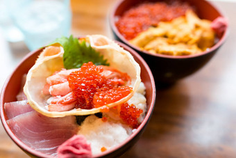 海鲜大米碗日本餐厅