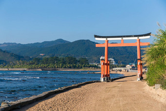 鸟居aoshima神社日本