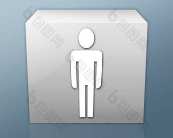 图标按钮pictogram犯罪厕所