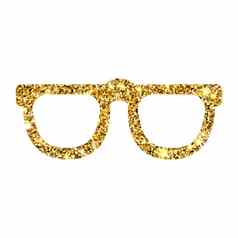 黄金闪闪发光的太阳镜卢克索设计元素金斯帕克尔眼镜琥珀色的粒子