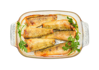 烤诺托塞尼亚鱼玻璃砂锅菜