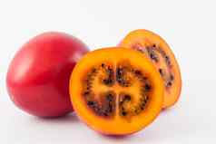 异国情调的热带水果被称为树番茄茄属植物betaceum