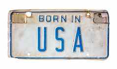 出生美国许可证板