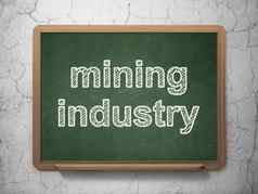行业概念矿业行业黑板背景
