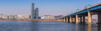 全景首尔地铁桥汉江首尔南科尔
