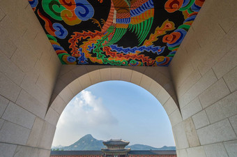 <strong>韩国</strong>Gyeongbokgung宫首尔南<strong>韩国</strong>