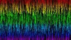 色彩斑斓的彩虹粒子数字背景