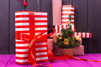 礼物盒子小装饰圣诞节树