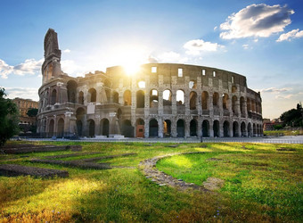 废墟伟大的罗马圆形大剧场