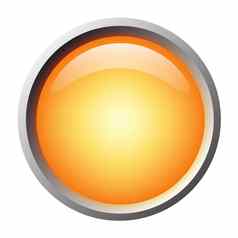 橙色孤立的向量光滑的网络按钮美丽的互联网按钮空白色背景