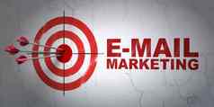 市场营销概念目标电子邮件市场营销墙背景