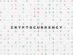 信息概念cryptocurrency墙背景