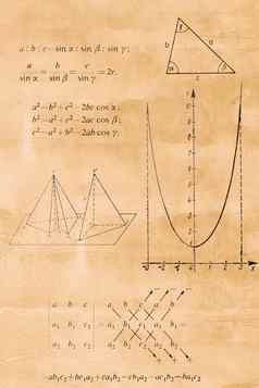 代数三角函数几何公式