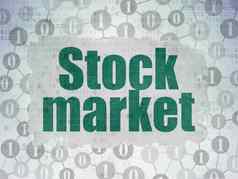 业务概念股票市场数字数据纸背景