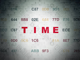 时间概念时间数字数据纸背景