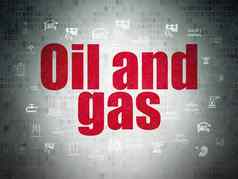 行业概念石油气体数字数据纸背景