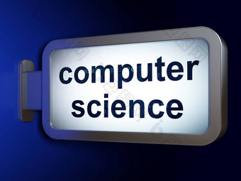 科学概念电脑科学广告牌背景