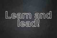 学习概念学习领导!黑板背景