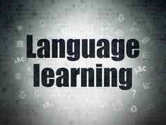 学习概念语言学习数字数据纸背景