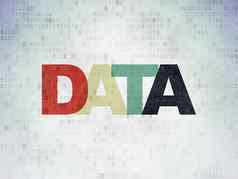 数据概念数据数字数据纸背景