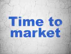 时间概念时间市场墙背景
