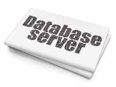 数据库概念数据库服务器空白报纸背景