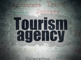 旅游概念旅游机构数字数据纸背景