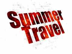 旅游概念夏天旅行数字背景