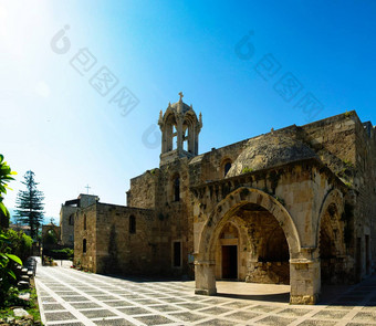 十字军东征是教堂约翰。马克比布鲁斯黎巴嫩