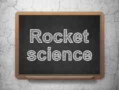 科学概念火箭科学黑板背景