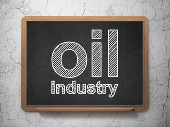 行业概念石油行业黑板背景