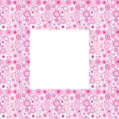 粉红色的框架涂鸦圈