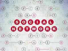社会网络概念社会网络数字数据纸背景