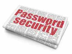 安全概念密码安全报纸背景