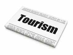 旅游概念报纸标题旅游
