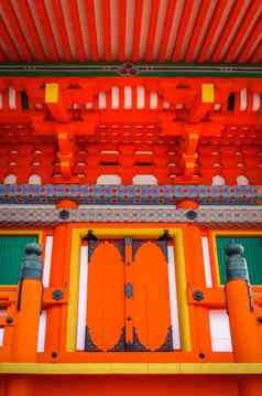 清水寺寺庙细节《京都议定书》日本