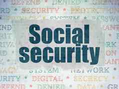 保护概念社会安全数字数据纸背景