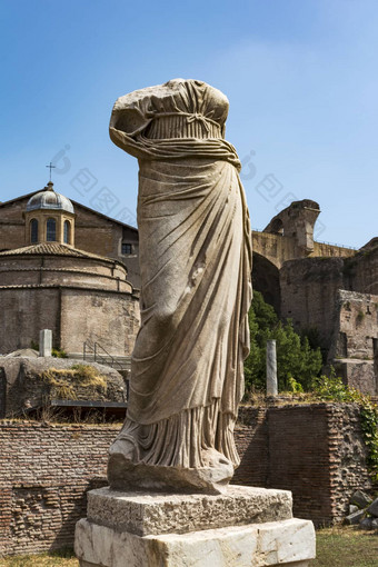 罗马雕像房子膀胱罗马论坛罗马意大利