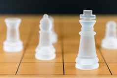 国际象棋玻璃木棋盘