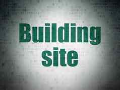 构建概念建筑网站数字数据纸背景