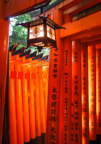 灯笼伏见inari大社神社《京都议定书》日本