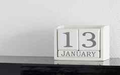 白色块日历现在日期月1月