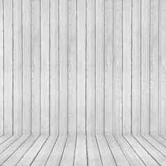 白色洗地板上墙木模式木纹理背景