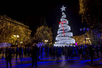 宪法广场圣诞节树