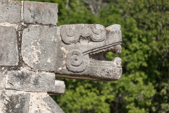 玛雅<strong>捷豹</strong>有名无实的领袖雕塑考古网站奇红玫瑰墨西哥
