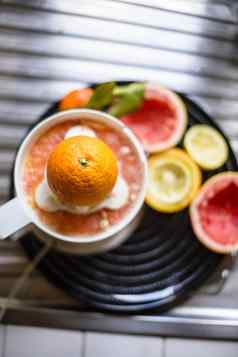 榨汁机柑橘类水果挤压厨房