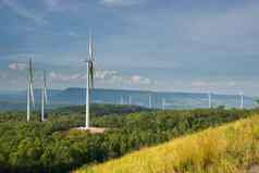 风涡轮权力发电机风能场
