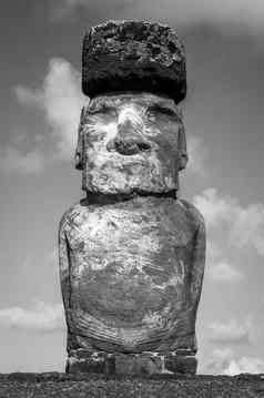 摩雕像知道通加里基复活节岛黑色的白色皮克图