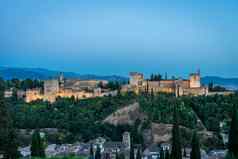 辉煌的Alhambra格拉纳达西班牙Alhambra堡垒