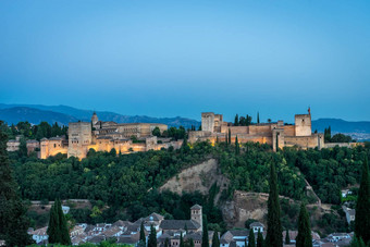 辉煌的Alhambra格拉纳达西班牙Alhambra堡垒